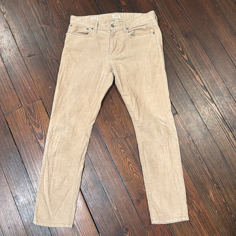 J Crew Light Beige Slim Fit Corduroys